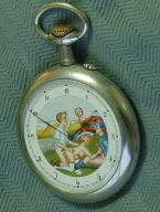 Doxa automated erotic dial oversize pocket watch c1910